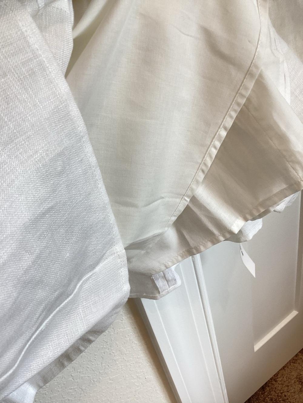 Reformation Malvina Linen Puff-Sleeve Mini Dress Anthropologie New White 10 - Picture 9 of 16